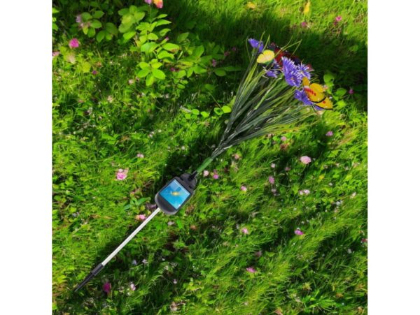 LAMPA SOLARNA OGRODOWA KWIATY - fioletowa łąka