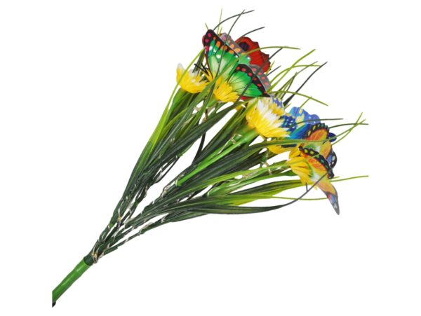 LAMPA SOLARNA OGRODOWA KWIATY - żółta łąka