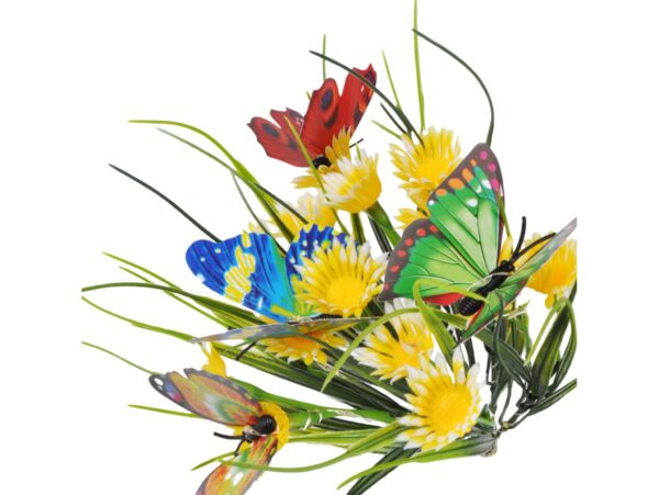 LAMPA SOLARNA OGRODOWA KWIATY - żółta łąka