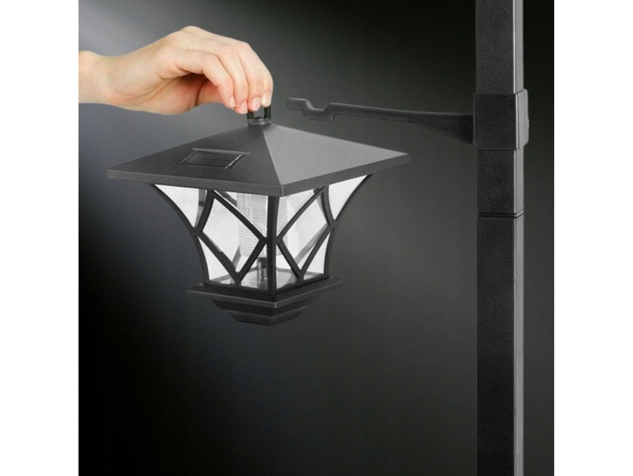 LAMPA SOLARNA OGRODOWA LATARNIA WYSOKA 1,5M
