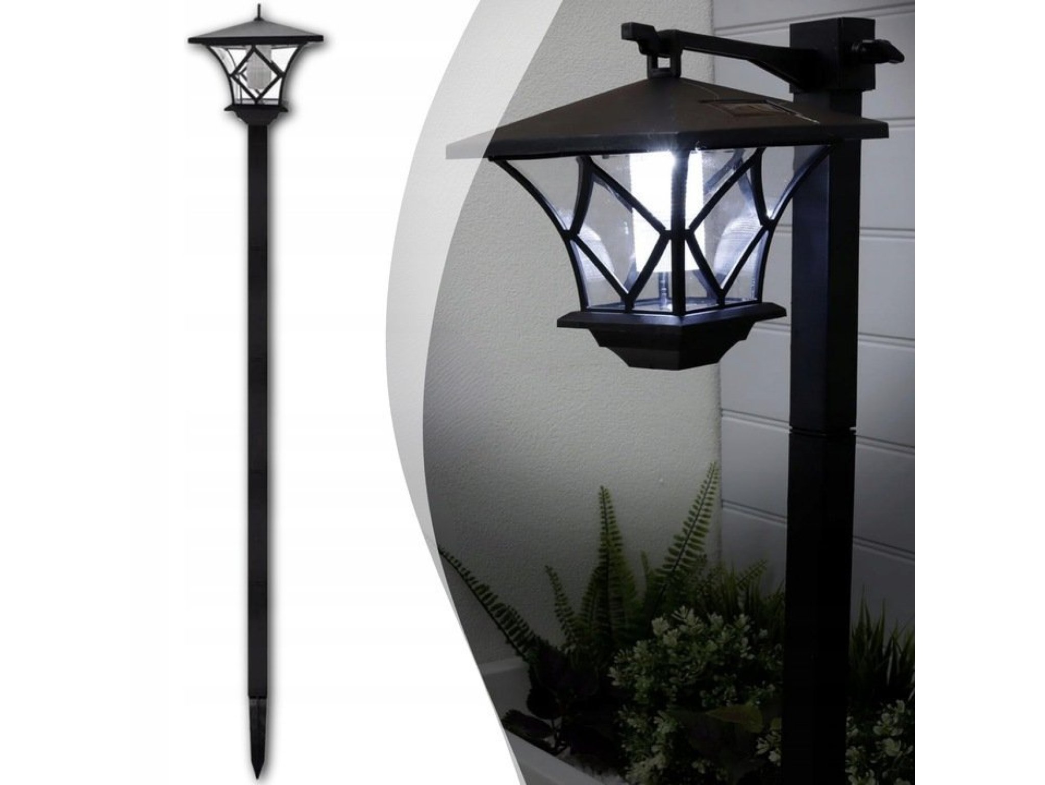 LAMPA SOLARNA OGRODOWA LATARNIA WYSOKA 1,5M