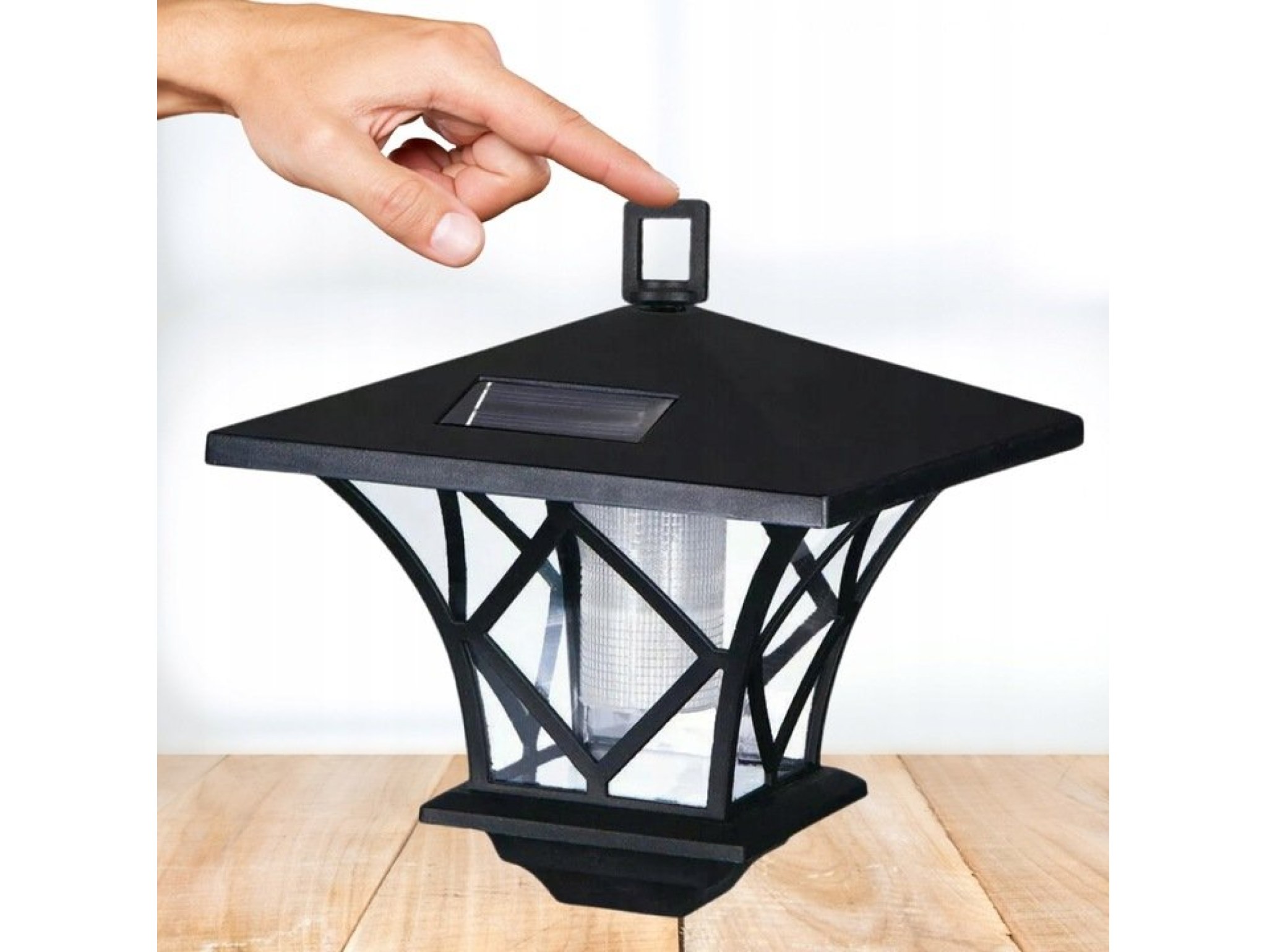 LAMPA SOLARNA OGRODOWA LATARNIA WYSOKA 1,5M