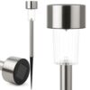 LAMPA SOLARNA OGRODOWA WBIJANA - srebrny
