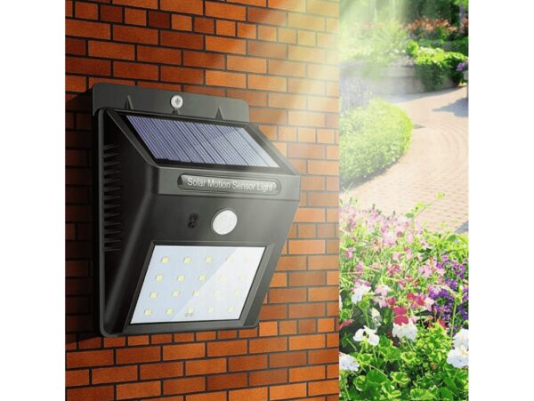 LAMPA SOLARNA Z CZUJNIKIEM ZMIERZCHU RUCHU LAMPKA