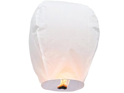 LAMPION SZCZĘŚCIA LATAJĄCY - biały