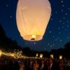 LAMPION SZCZĘŚCIA LATAJĄCY - biały
