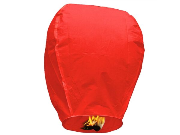 LAMPION SZCZĘŚCIA LATAJĄCY - czerwony