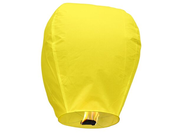 LAMPION SZCZĘŚCIA LATAJĄCY - żółty