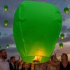 LAMPION SZCZĘŚCIA LATAJĄCY - zielony