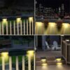 LAMPKA LAMPA SOLARNA KRAWĘDZIOWA 1 LED 8x4,5x4,2cm - czarny - ciepły biały