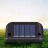 LAMPKA LAMPA SOLARNA KRAWĘDZIOWA 1 LED 8x4,5x4,2cm - czarny - ciepły biały