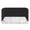 LAMPKA LAMPA SOLARNA KRAWĘDZIOWA 1 LED 8x4,5x4,2cm - czarny - ciepły biały
