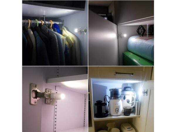 LAMPKA LED DO SZAFKI NA ZAWIASY Z BATERIAMI