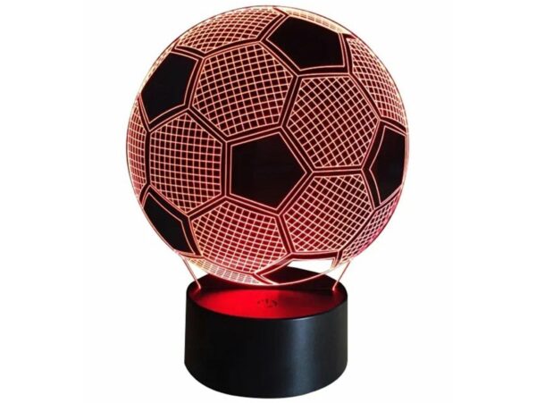 LAMPKA NOCNA 3D LED PIŁKA NOŻNA