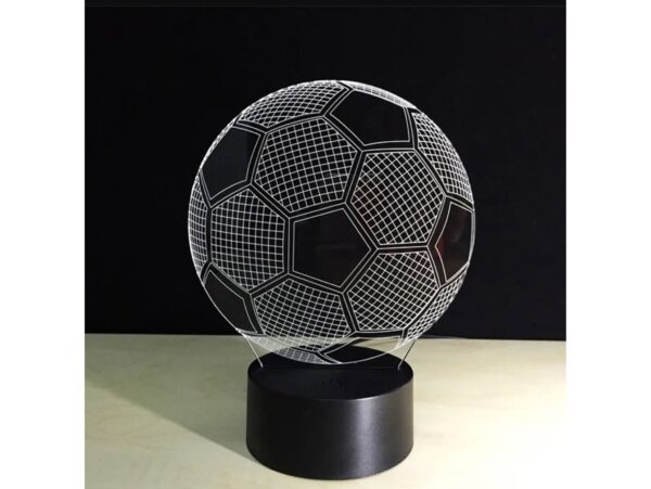 LAMPKA NOCNA 3D LED PIŁKA NOŻNA