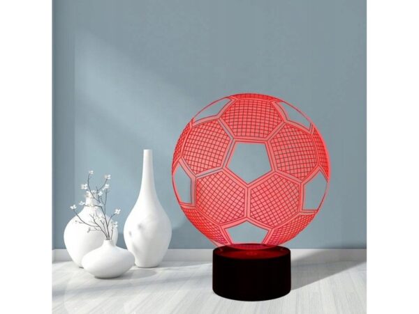 LAMPKA NOCNA 3D LED PIŁKA NOŻNA