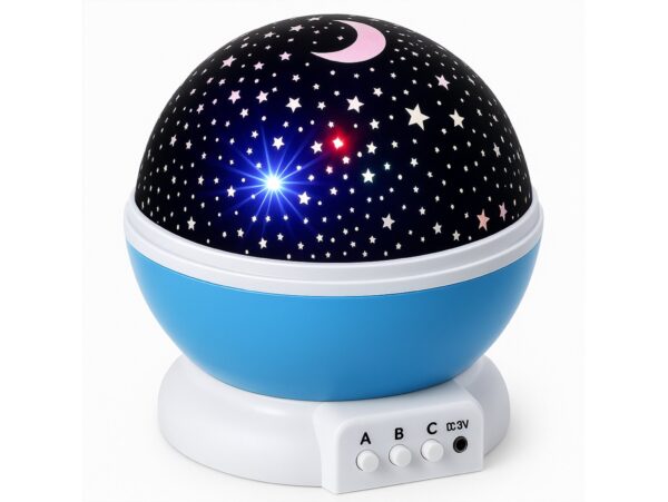 LAMPKA NOCNA NA USB KULA GWIAZDKI PROJEKTOR - niebieski