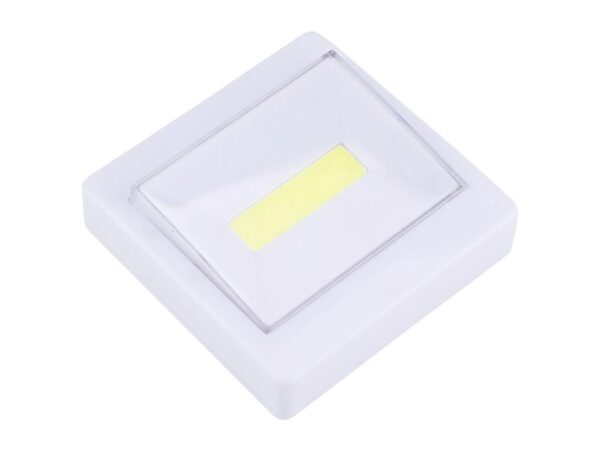 LAMPKA NOCNA WŁĄCZNIK COB LED 8,5x8,5x2cm