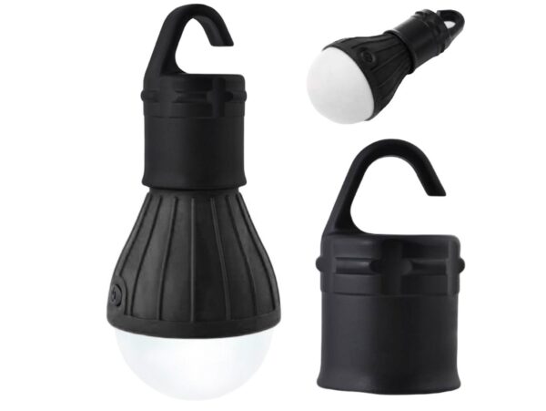 LAMPKA TURYSTYCZNA 3xAAA BIWAKOWA - czarna