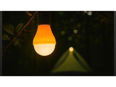 LAMPKA TURYSTYCZNA 3xAAA BIWAKOWA - żółty