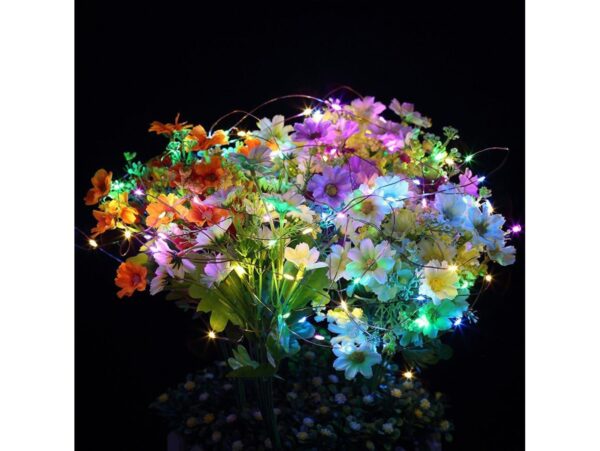 LAMPKI DRUCIKI 100 LED NA BATERIE - multikolor