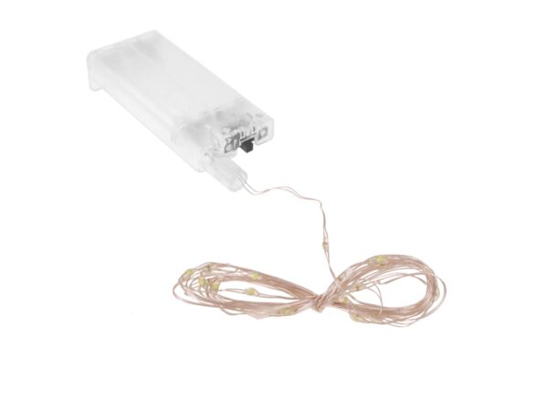 LAMPKI DRUCIKI 20 LED - biały zimny