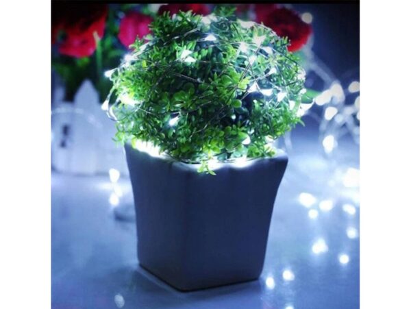 LAMPKI DRUCIKI 20 LED - biały zimny