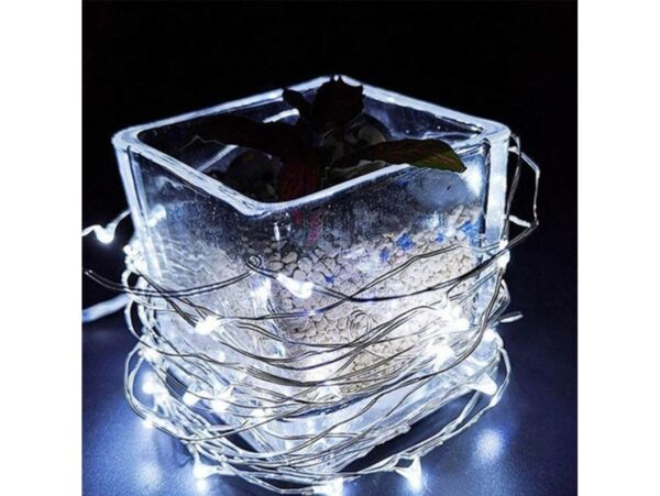 LAMPKI DRUCIKI 20 LED - biały zimny