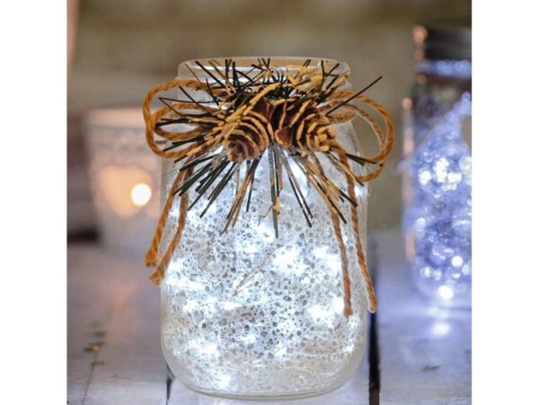 LAMPKI DRUCIKI 20 LED - biały zimny