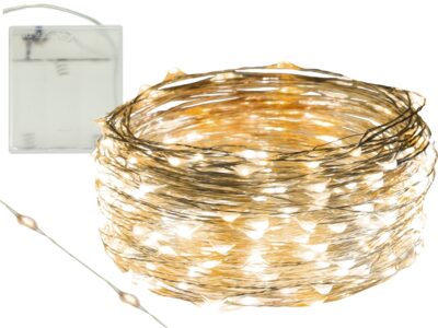 LAMPKI DRUCIKI 50 LED - biały ciepły