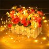 LAMPKI DRUCIKI 50 LED - biały ciepły