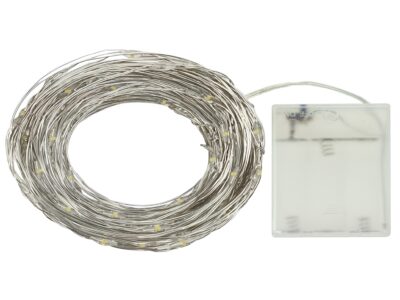 LAMPKI DRUCIKI 50 LED - biały zimny