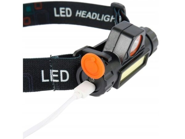 LATARKA CZOŁOWA Z MAGNESEM CZOŁÓWKA 4w1 LAMPKA COB