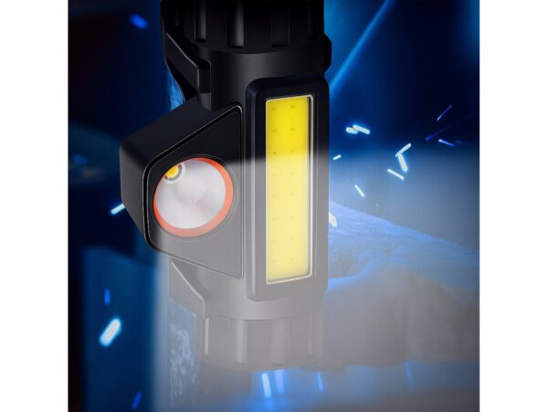 LATARKA CZOŁOWA Z MAGNESEM CZOŁÓWKA 4w1 LAMPKA COB