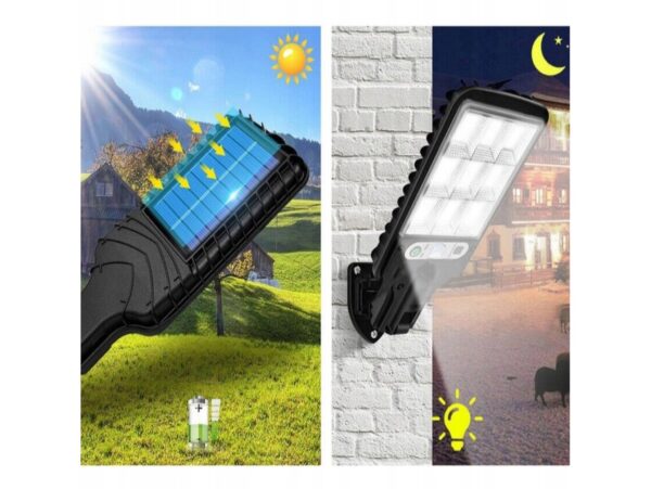 LATARNIA SOLARNA 108 COB + PILOT