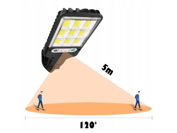 LATARNIA SOLARNA 108 COB + PILOT
