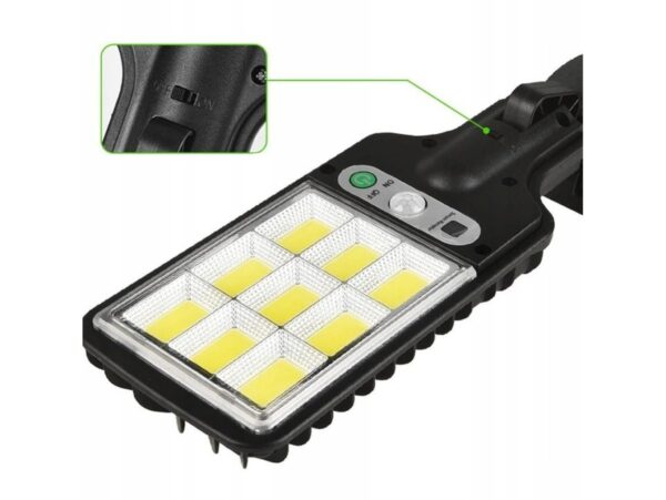 LATARNIA SOLARNA 108 COB + PILOT