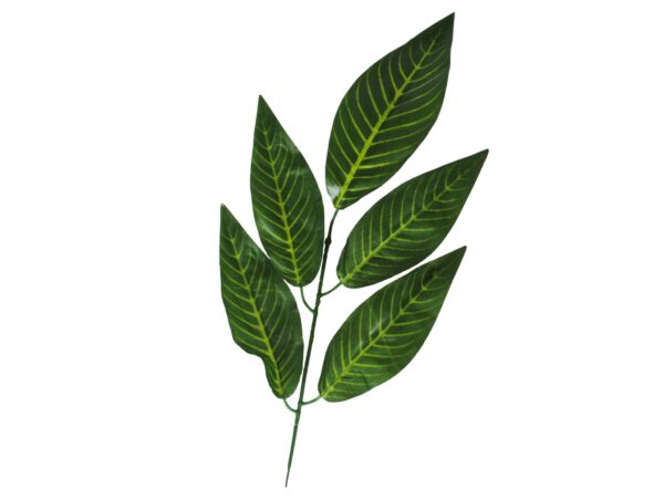 LIŚĆ SZTUCZNY 5 LIŚCI 56cm - wzór 2