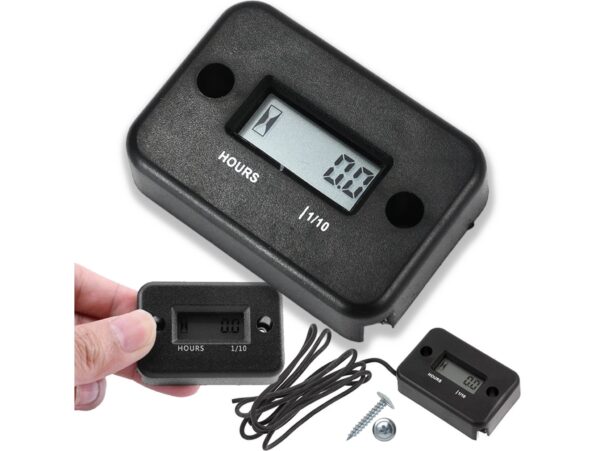 LICZNIK MOTOGODZIN CZAS PRACY SILNIKA 12 / 24 V