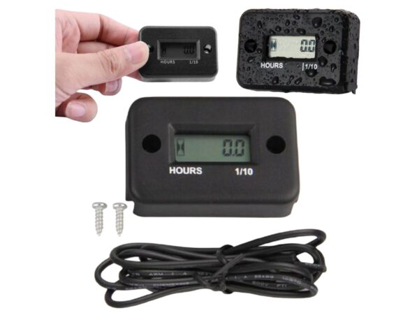 LICZNIK MOTOGODZIN CZAS PRACY SILNIKA 12 / 24 V