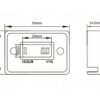 LICZNIK MOTOGODZIN CZAS PRACY SILNIKA 12 / 24 V