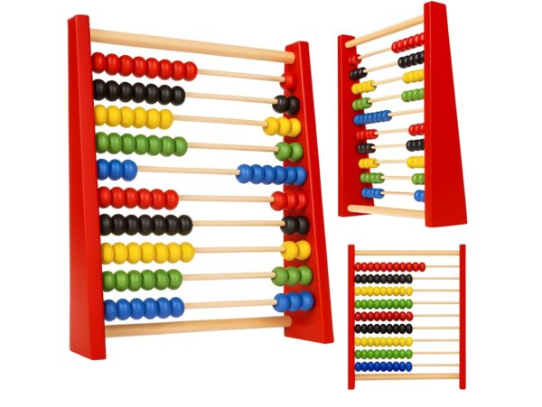 LICZYDŁO DREWNIANE EDUKACYJNE KOLOROWE SZKOLNE