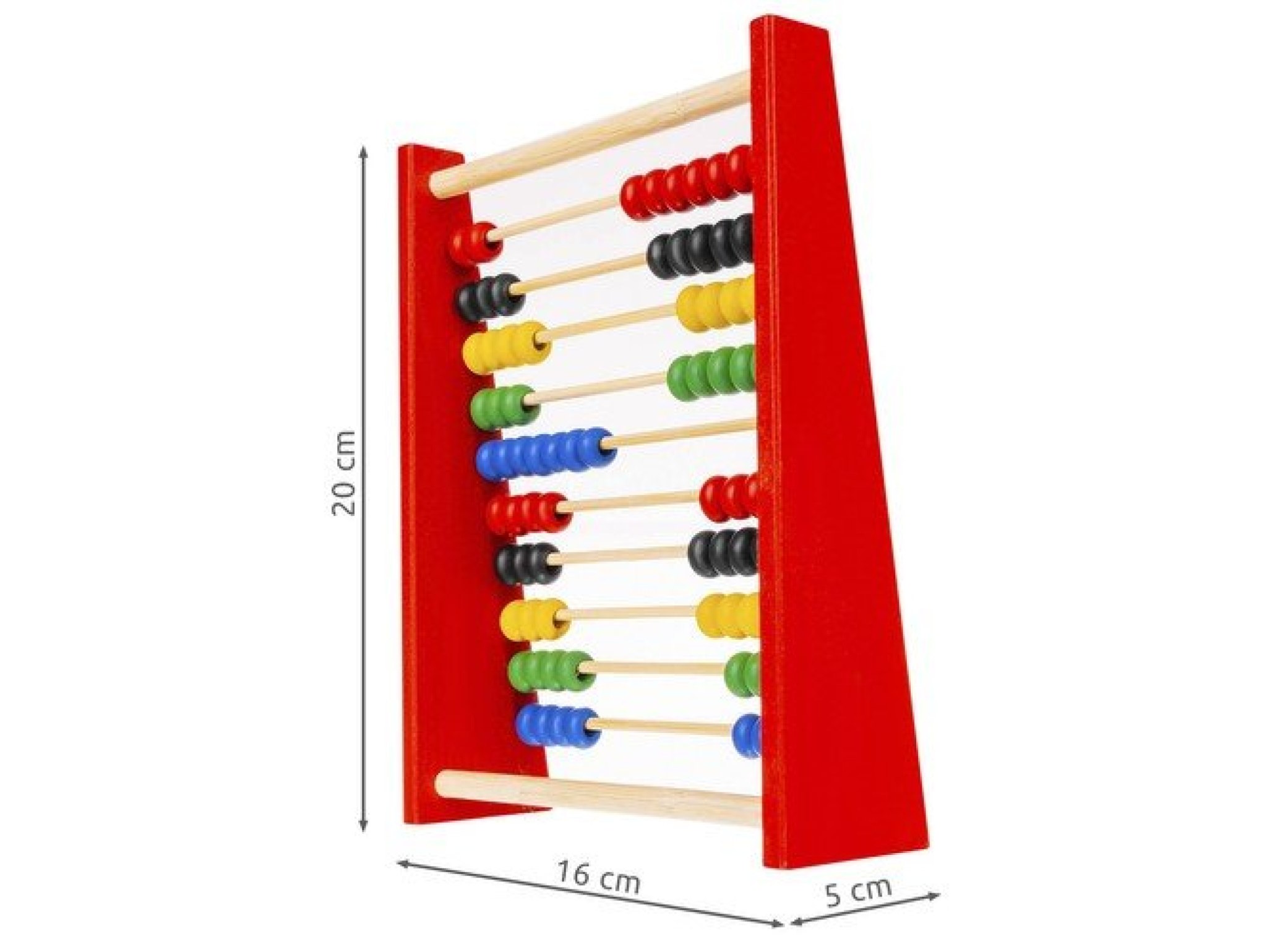 LICZYDŁO DREWNIANE EDUKACYJNE KOLOROWE SZKOLNE