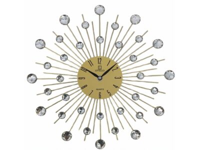 LIVELLO METALOWY ŚCIENNY 33x33x4,5CM - złoty
