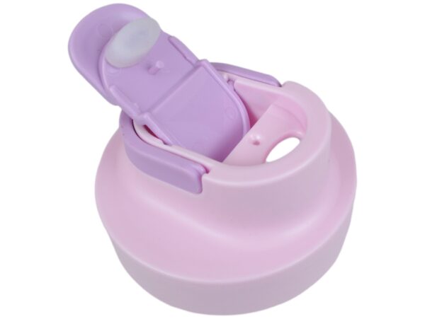 LUNCHBOX ŚNIADANIÓWKA POJEMNIK NA ŚNIADANIE OBIAD SZTUĆCE Z BIDONEM ZESTAW - fioletowy królik