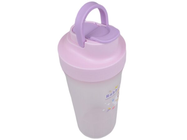 LUNCHBOX ŚNIADANIÓWKA POJEMNIK NA ŚNIADANIE OBIAD SZTUĆCE Z BIDONEM ZESTAW - fioletowy królik