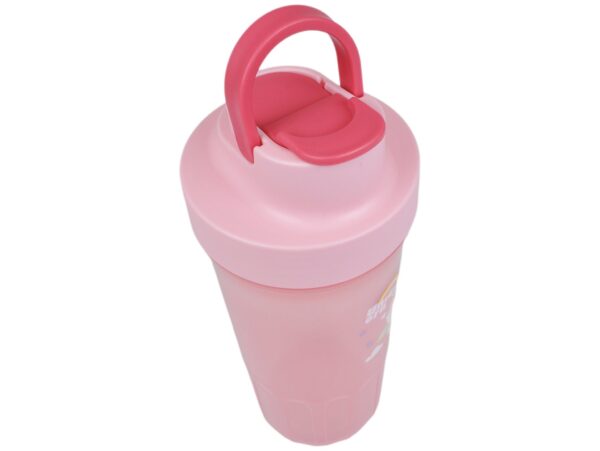 LUNCHBOX ŚNIADANIÓWKA POJEMNIK NA ŚNIADANIE OBIAD SZTUĆCE Z BIDONEM ZESTAW - różowy jednorożec