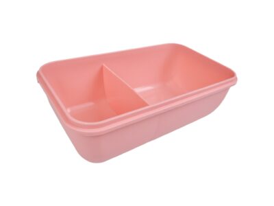 LUNCHBOX ŚNIADANIÓWKA POJEMNIK NA ŚNIADANIE OBIAD SZTUĆCE Z BIDONEM ZESTAW - różowy siedzący jednorożec