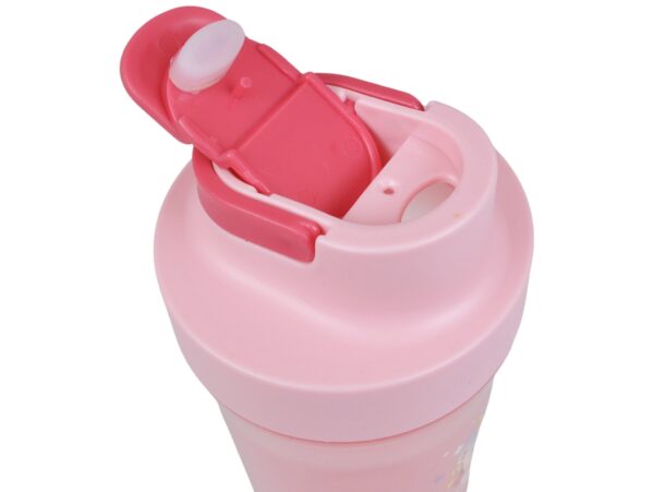 LUNCHBOX ŚNIADANIÓWKA POJEMNIK NA ŚNIADANIE OBIAD SZTUĆCE Z BIDONEM ZESTAW - różowy siedzący jednorożec