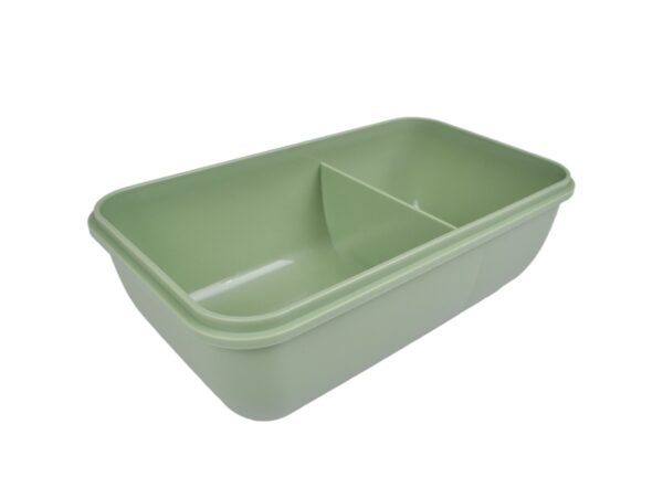 LUNCHBOX ŚNIADANIÓWKA POJEMNIK NA ŚNIADANIE OBIAD SZTUĆCE Z BIDONEM ZESTAW - zielony z stojącym dinozaurem